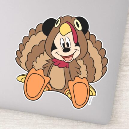 Mickey Mouse Thanksgiving Turkey Sticker
