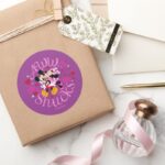 Mickey Mouse Minnie Mouse Aww Schucks Classic Round Sticker