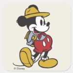 Mickey Mouse Outdoor Mickey Square Sticker