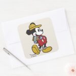 Mickey Mouse Outdoor Mickey Square Sticker