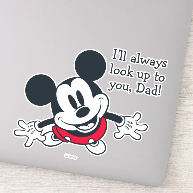 Mickey Mouse Always Look Up To You Sticker