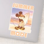 Mickey Mouse Beach Summer Mode Sticker