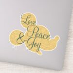 Mickey Mouse Christmas Love Peace Joy Sticker