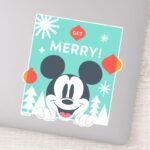 Mickey Mouse Get Merry Sticker