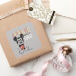 Mickey Mouse Handsom Like Dad Square Sticker