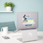 Mickey Mouse Love Light Hanukkah Night Sticker