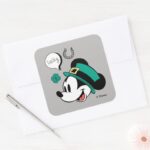 Mickey Mouse Lucky You Square Sticker