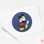 Mickey Mouse Peace Out Classic Round Sticker