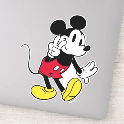 Mickey Mouse Peace Out Sticker