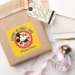 Mickey Mouse There Is Only One Square Sticker