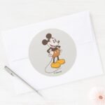 Mickey Mouse Vintage Mickey Classic Round Sticker