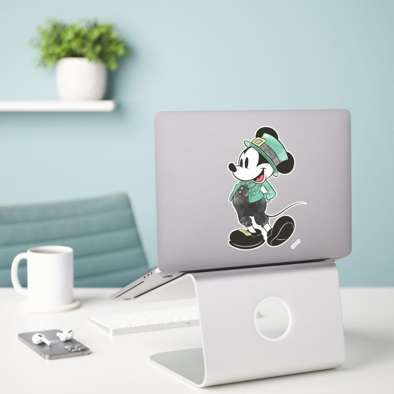 Mickey Mouse Watercolor St. Patricks Day Sticker