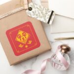 Mickey Mouse Year Of The Mouse Square Sticker