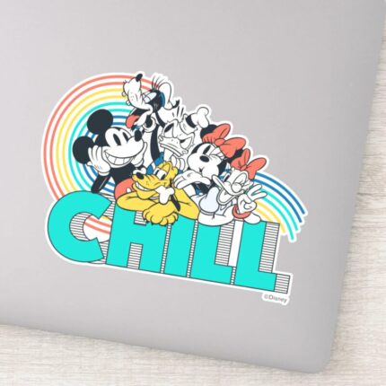 Mickey Friends Chill Sticker