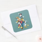 Mickey Friends Classic Group Square Sticker