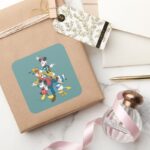 Mickey Friends Classic Group Square Sticker