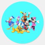 Mickey Friends Clubhouse Classic Round Sticker