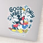 Mickey Friends Good Vibes Only Sticker