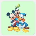 Mickey Friends Group Hug Square Sticker