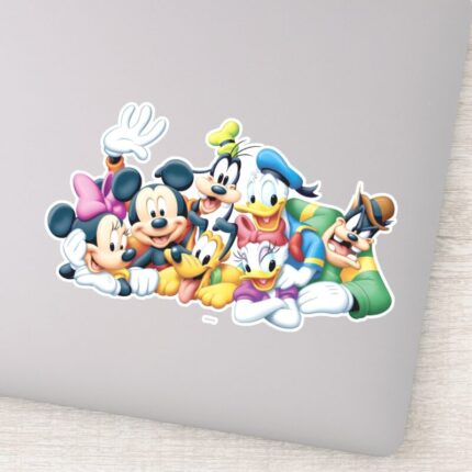 Mickey Friends Kneeling Sticker