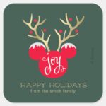 Mickey Friends Mickey Christmas Joy Custom S Square Sticker