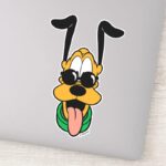 Mickey Friends Pluto Sun Glasses Sticker