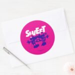 Mickey Minnie Mouse Sweet Valentines Day Classic Round Sticker