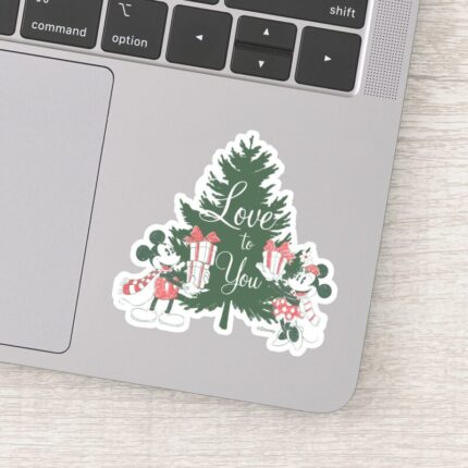 Mickey Minnie Christmas Love To You Sticker