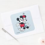Mickey Minnie Forever Love Square Sticker