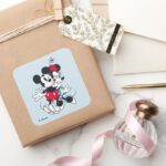 Mickey Minnie Forever Love Square Sticker
