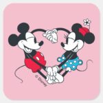 Mickey Minnie Relationship Goals Square Sticker