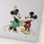 Mickey Minnie Vintage Sticker