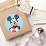 Mickey Hands On Hips Classic Round Sticker