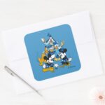 Mickey And Friends Dreidel Days Square Sticker