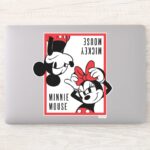 Mickey And Minnie Cute Combo Design Sticker