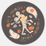 Mickeys Mummy Magic Spooky Season Fun Classic Round Sticker