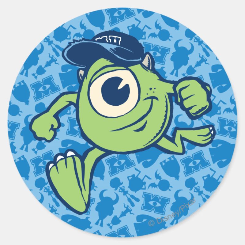 Mike 3 Classic Round Sticker Mike 3 Classic Round Sticker