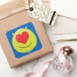 Mike Emoji Square Sticker