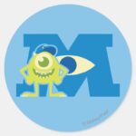 Mike M Logo Classic Round Sticker