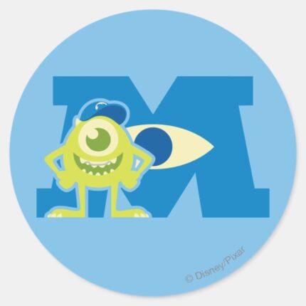 Mike M Logo Classic Round Sticker