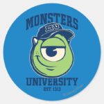 Mike Monsters University Est. 1313 Classic Round Sticker