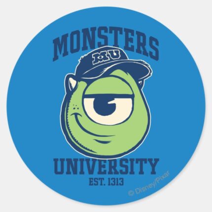 Mike Monsters University Est. 1313 Classic Round Sticker