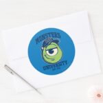 Mike Monsters University Est. 1313 Classic Round Sticker
