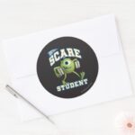Mike Scare Student 2 Classic Round Sticker
