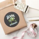 Mike Scare Student 2 Classic Round Sticker