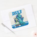Mike And Sulley MU Square Sticker