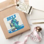 Mike And Sulley MU Square Sticker