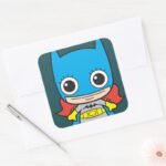Mini Batgirl Square Sticker