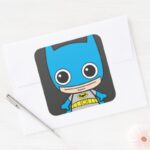 Mini Batman Square Sticker