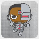 Mini Cyborg Square Sticker